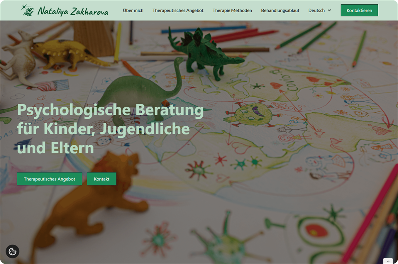 Kundenwebsite von Nataliya Kinderpsychologie